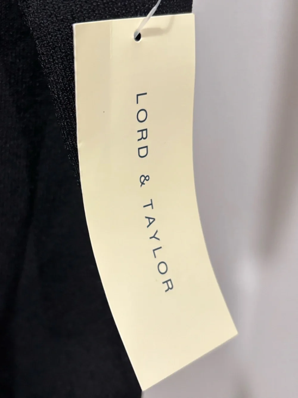 Lord & Taylor Vintage Black Short-Sleeve Sweater Polo X-Large